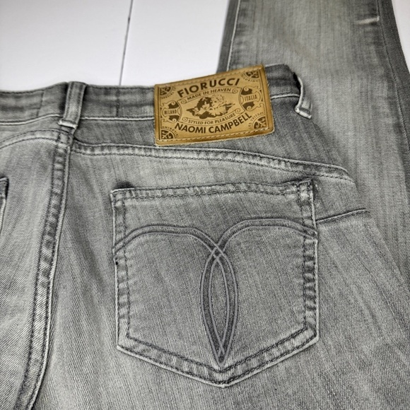 NWT Fiorucci Gray Skinny Jeans Size 24 Made in Tunisia - Picture 7 of 12